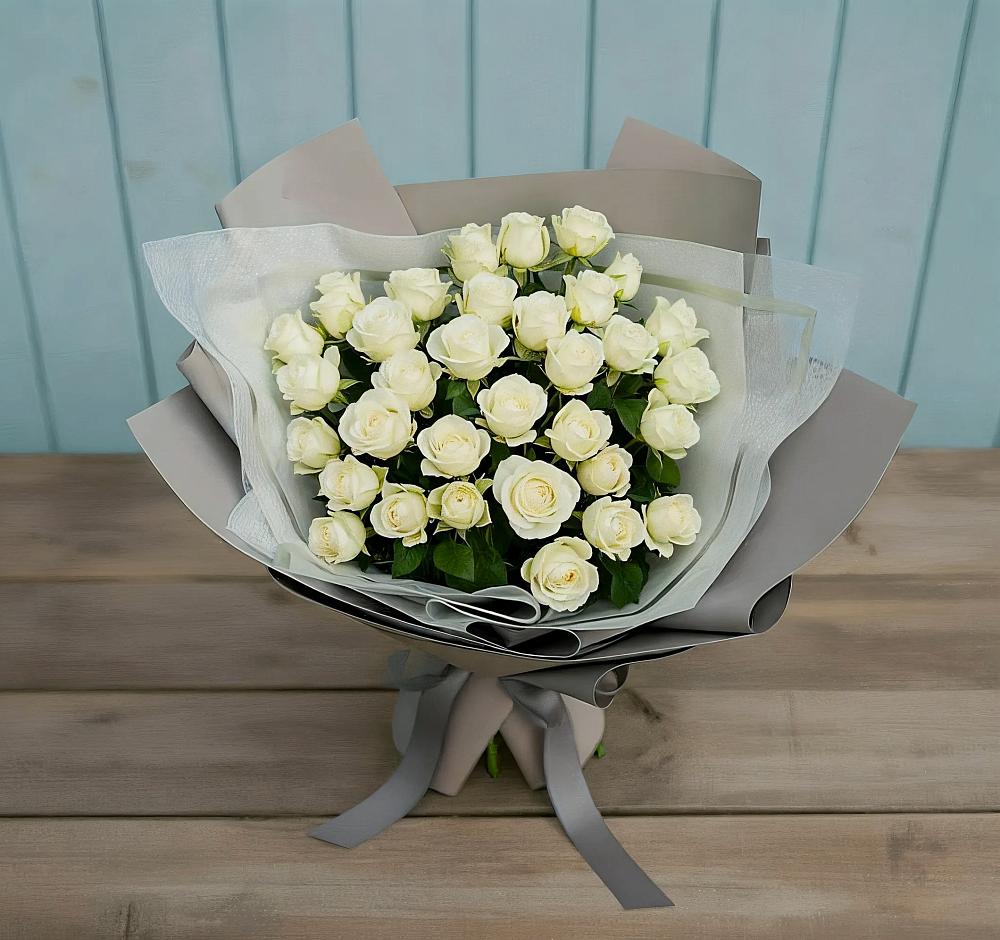 Букет Белоснежная нежность в Милютинской