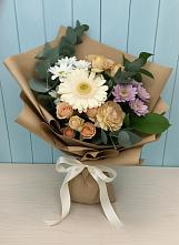 Букет цветов из:  Герберы и Хризантемы в Милютинской
